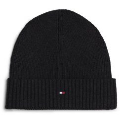 Czapka Tommy Hilfiger. Szare czapki męskie Tommy Hilfiger, na zimę, bez wzorów. Za 169.99 zł.