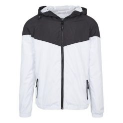 Dwukolorowa kurtka wodoodporna Urban Classics. Czarne kurtki męskie Urban Classics, m, bez wzorów, bez ramiączek, bez kaptura. Za 229.00 zł.