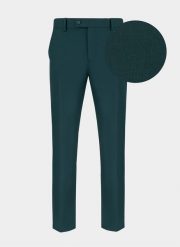 PAKO LORENTE – Spodnie męskie garniturowe P21WF-6G-078-Z. Zielone eleganckie spodnie męskie Pako Lorente, bez wzorów, z poliesteru, eleganckie. Za 99.99 zł.
