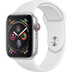 Apple Watch 4 Cellular 44mm (Szary z opaską sportową w kolorze białym) Smartwatch. Zegarki smartwatch Apple. Za 2,279.81 zł.