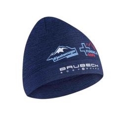 Czapka wełniana unisex Brubeck #JESTEMZGOR #WSPIERAMGOPR. Niebieskie czapki męskie Brubeck, bez wzorów, z elastanu, sportowe. Za 79.99 zł.