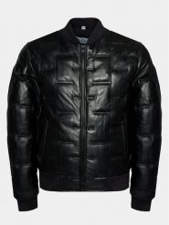 Serge Pariente Kurtka skórzana Clever Czarny Slim Fit. Czarne kurtki męskie Serge Pariente, l, bez wzorów, ze skóry, bez ramiączek, bez kaptura. Za 1,699.00 zł.