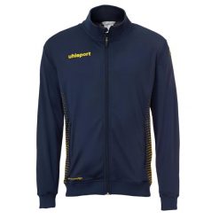 Kurtka Uhlsport Score Track. Niebieskie kurtki męskie Uhlsport, xl, bez wzorów, sportowe, bez ramiączek, bez kaptura. W wyprzedaży za 218.80 zł.