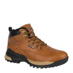 Buty męskie trekkingowe wysokie Vertigo Alpes Cotun Camel ocieplane. Brązowe buty trekkingowe męskie Aulp, bez wzorów, bez zapięcia. Za 359.99 zł.