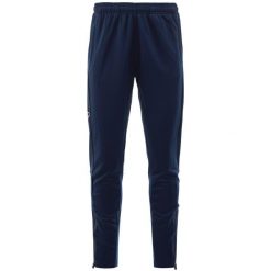 Spodnie dresowe Kappa Darente. Niebieskie spodnie dresowe męskie Kappa, bez wzorów, z dresówki. Za 193.00 zł.