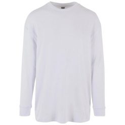 Sweter Męski Z Długim Rękawem W Prążki Organic Boxy. Białe koszulki męskie z długim rękawem Urban Classics, m, bez wzorów, sportowe, bez kołnierzyka, bez ramiączek. Za 84.99 zł.