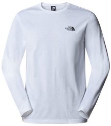 Bluza The North Face M L/S Simple Dome Tee męska : Kolor - Biały, Rozmiar - XXL. Białe bluzy nierozpinane męskie The North Face, l, bez wzorów, bez ramiączek, bez kaptura. Za 195.39 zł.