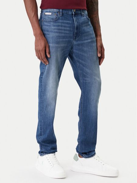 Calvin Klein Jeans Jeansy LV04RE781G Niebieski Slim Fit. Niebieskie jeansy męskie Calvin Klein Jeans, bez wzorów, z bawełny. Za 309.99 zł.
