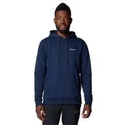 Bluza dresowa sportowa męska Meridian Creek Hoodie. Niebieskie bluzy nierozpinane męskie Columbia, m, bez wzorów, z bawełny, sportowe, bez ramiączek, bez kaptura. Za 249.99 zł.