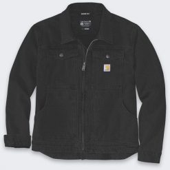 Kurtka Carhartt Rugged Flex Duck Berwick Black. Czarne kurtki męskie Carhartt, m, bez wzorów, bez ramiączek, bez kaptura. Za 446.49 zł.