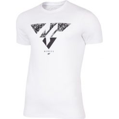 T-shirt męski TSM201 - biały. T-shirty męskie marki 4f. Za 59.99 zł.