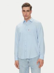 Levi's® Koszula Sunset Pocket 85746-0182 Błękitny Standard Fit. Niebieskie koszule męskie m, bez wzorów, ze lnu, bez kołnierzyka, bez ramiączek. Za 169.99 zł.