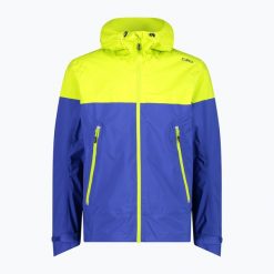 Kurtka przeciwdeszczowa męska CMP. Niebieskie kurtki męskie CMP, m, bez wzorów, sportowe, bez ramiączek, bez kaptura. Za 269.99 zł.