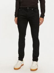 Tommy Jeans Jeansy Austin DM0DM20708 Czarny Slim Fit. Czarne jeansy męskie Tommy Jeans, bez wzorów, z bawełny. Za 399.99 zł.
