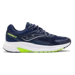 Buty do biegania męskie Joma Vitaly. Niebieskie buty do biegania męskie Joma, bez wzorów, z materiału, bez zapięcia, do biegania. Za 138.16 zł.