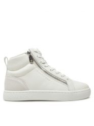 Calvin Klein Jeans Sneakersy Classic Cupsole Zip Mid In YM0YM01156 Biały. Białe buty sportowe na co dzień męskie Calvin Klein Jeans, m, bez wzorów, z jeansu, bez ramiączek, bez kaptura. Za 349.99 zł.