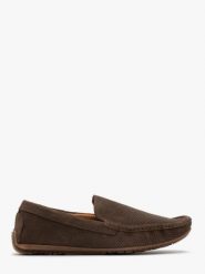 Brązowe mokasyny męskie. Brązowe mokasyny męskie Ryłko, ze skóry, bez zapięcia. W wyprzedaży za 229.99 zł.