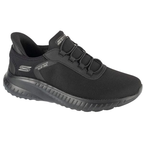 Buty sportowe Sneakersy męskie, Slip-Ins: Bobs Squad Chaos - Tough Walk. Czarne buty sportowe na co dzień męskie Skechers, m, bez wzorów, sportowe, bez ramiączek, bez kaptura, na fitness i siłownię. Za 299.99 zł.