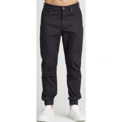 JEANSY SLIM FIT BIKER VERSACE JEANS. Czarne jeansy męskie Versace Jeans, z aplikacjami, z bawełny. Za 804.30 zł.