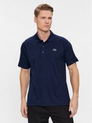 Lacoste Polo DH3201 Granatowy Regular Fit. Niebieskie koszulki polo męskie Lacoste, m, bez wzorów, z syntetyku, bez kołnierzyka, bez ramiączek. Za 269.99 zł.