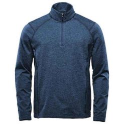 Męska Bluza Treeline Performance Quarter Zip. Niebieskie bluzy nierozpinane męskie STORMTECH, m, bez wzorów, bez ramiączek, bez kaptura. Za 265.99 zł.