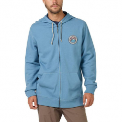 Bluza "Dauncy" w kolorze błękitnym. Niebieskie bluzy rozpinane męskie Burton, z bawełny. W wyprzedaży za 121.95 zł.