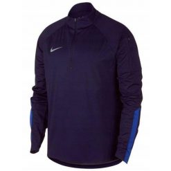 Bluza piłkarska męska Nike Shield Squad Drill Top. Niebieskie bluzy nierozpinane męskie Nike, m, bez wzorów, bez ramiączek, bez kaptura. Za 200.99 zł.