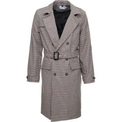 Topman DOGTOOTH CHCK Płaszcz wełniany /Płaszcz klasyczny light brown. Brązowe płaszcze męskie Topman, z bawełny, klasyczne. Za 419.00 zł.