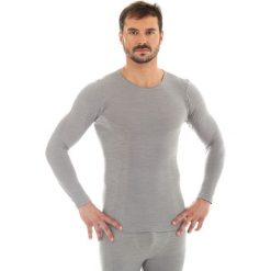 Brubeck Koszulka męska z długim rękawem COMFORT WOOL szara r. L (LS11600). Bielizna termoaktywna męska marki Brubeck. Za 144.99 zł.