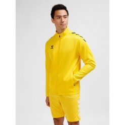 Bluza dresowa zapinana na zamek błyskawiczny Hummel Core XK. Brązowe bluzy bez kaptura męskie HUMMEL, bez wzorów, z dresówki, bez kaptura. Za 202.00 zł.