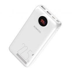 Powerbank Romoss PSW30PF 30000mAh, 22.5W (biały). Białe powerbanki Romoss. Za 131.99 zł.