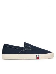 Tommy Jeans Tenisówki Archive Vulc. Y2K Slip On EM0EM01675 Granatowy. Niebieskie trampki męskie Tommy Jeans, bez wzorów, z jeansu, bez zapięcia. Za 289.99 zł.