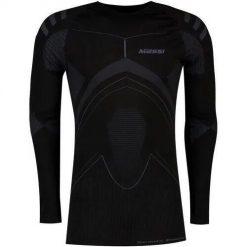 Koszulka termiczna z włókna węglowego Massi Evolution M/C. Czarne bielizna termoaktywna męska MASSI, m, bez wzorów, bez ramiączek, rowerowe. Za 264.50 zł.