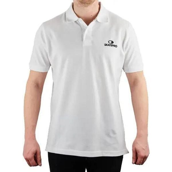 Odzież T-shirts unisex SkatePro Heavy Polo Koszulka - L - Biały. Biała koszulki polo męskie SKATEPRO, l, bez wzorów, z bawełny, sportowe, bez kołnierzyka, bez ramiączek. W wyprzedaży za 86.99 zł.