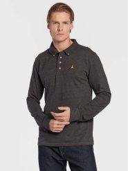Brave Soul Polo MLT-412WASHINGTN Szary Slim Fit. Szare koszulki polo męskie Brave Soul, m, bez wzorów, z bawełny, bez kołnierzyka, bez ramiączek. Za 129.99 zł.