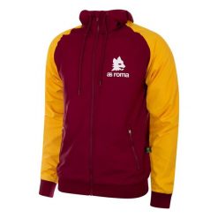 Kurtka Wiatroodporna Pikarska dla dorosłych - AS Roma 1987-89 - Czerwona. Czerwone kurtki męskie COPA FOOTBALL, bez wzorów, retro, bez ramiączek, bez kaptura. Za 465.83 zł.