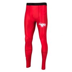 Legginsy sportowe męskie EXTREME HOBBY POLSKA PRIME. Czerwone bielizna termoaktywna męska EXTREME HOBBY, l, bez wzorów, z elastanu, bez ramiączek. Za 229.00 zł.
