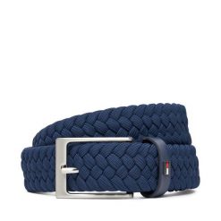 Pasek Męski Tommy Hilfiger. Niebieskie paski męskie Tommy Hilfiger, bez wzorów. Za 219.99 zł.