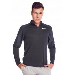 Bluza Sportowa Męska Nike Termiczna Pacer Top Hybrid. Szare bluzy bez kaptura męskie Nike, m, bez wzorów, bez kaptura. Za 228.80 zł.