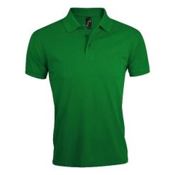 Męska Koszulka Polo Prime. Zielone koszulki polo męskie SOL'S, m, bez wzorów, sportowe, bez kołnierzyka, bez ramiączek. Za 84.99 zł.