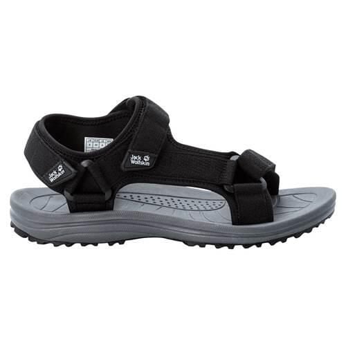 Buty do chodzenia męskie Jack Wolfskin Wave Breaker. Czarne buty trekkingowe męskie Jack Wolfskin, bez wzorów, z materiału, sportowe, bez obcasa, bez zapięcia. Za 366.00 zł.