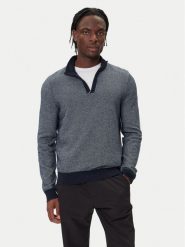 BOSS Sweter H-Hettore 50549976 Granatowy Regular Fit. Niebieskie kardigany męskie Boss, m, bez wzorów, z wełny, bez ramiączek. Za 799.99 zł.