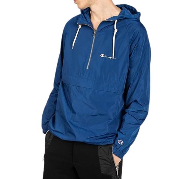 Kurtka turystyczna męska Champion Blouson. Niebieskie kurtki męskie CHAMPION, m, bez wzorów, z poliesteru, sportowe, bez ramiączek, bez kaptura. W wyprzedaży za 235.00 zł.