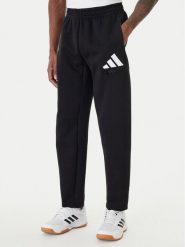 Adidas Spodnie dresowe Future Icons 3 Bar JZ9399 Czarny Regular Fit. Czarne spodnie dresowe męskie ADIDAS, bez wzorów, z bawełny. Za 259.99 zł.