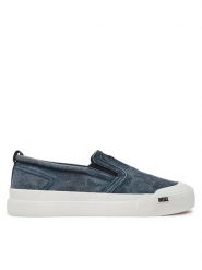 Diesel Tenisówki S-Athos Y03268 P6955 T6327 Niebieski. Niebieskie trampki męskie Diesel, bez wzorów, z bawełny, bez zapięcia. Za 519.99 zł.