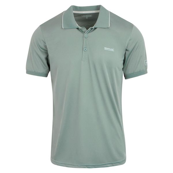 Koszulka Polo Męska Jersey Remex II. Zielone koszulki polo męskie Regatta, m, bez wzorów, z jersey, bez kołnierzyka, bez ramiączek. Za 52.99 zł.
