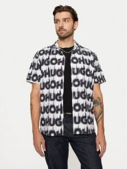 Hugo Koszula Ellino 50534240 Biały Relaxed Fit. Białe koszule męskie Hugo, m, bez wzorów, z bawełny, bez kołnierzyka, bez ramiączek. Za 249.99 zł.
