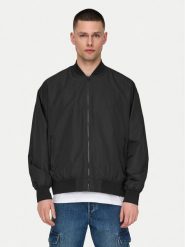 Only & Sons Kurtka bomber Gavin 22030757 Czarny Regular Fit. Czarne kurtki męskie Only & Sons, l, bez wzorów, z syntetyku, bez ramiączek, bez kaptura. Za 79.99 zł.