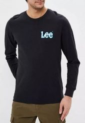 LEE GRAPHIC TEE MĘSKI T-SHIRT KOSZULKA BLACK L60VFE01 112113598. Czarne t-shirty męskie Lee, l, bez wzorów, bez kołnierzyka, bez ramiączek. Za 99.99 zł.