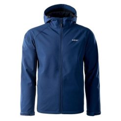 Męska Kurtka Soft Shell Neti II. Niebieskie kurtki softshell męskie Hi-tec, m, bez wzorów, z softshellu, bez kaptura, trekkingowe. Za 165.99 zł.